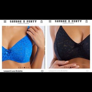 Bralette Set - SavagexFenty - Black/Blue